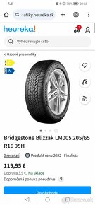 Zimné pneumatiky Bridgestone Blizzak LM005 205/65 R16 95H - 2