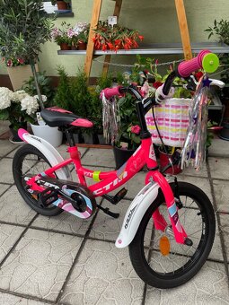 Detsky bicykel CTM JENNY – 2022 – 9″ ružová / biela - 2