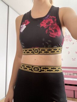 Športová podprsenka, crop top a legíny Siksilk - 2