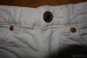 Biele džínsové šortky Bershka veľ. XS - 2