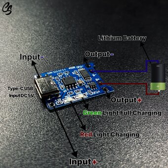 Nabíjací modul pre lítiové batérie TP4056 USB-C - 2