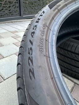 letne pneumatiky 225/45 R17- pirelli - 2