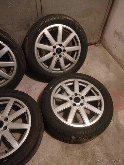 4ks alu disky 5x112 R17 pneu 225/50 r17 - 2