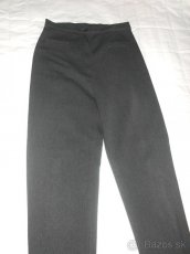 Čierne dámske elastické nohavice - 2