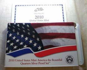 8x Strieborných proof sád "America the Beautiful" 2010-2017 - 2