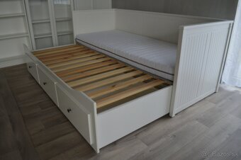 Rozkladacia posteľ s úložným priestorom  Hemnes - 2