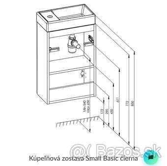 Kupelnova zostava umyvadlo+skrinka - 2