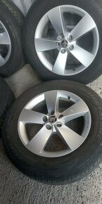 alu disky orig. SKODA 5X112 R17 pneu 215/65 6mm - 2