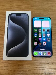 Predám iPhone 15 PRO MAX 256GB, TOP stav, ZARUKA 1R, 96% - - 2