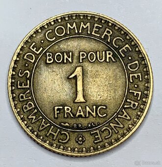 (M.2025.199.) Predám 1 frank 1924 Francúzko - 2