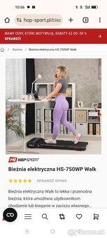 Bežecký pás HS 750wp walk od hop-sport - 2