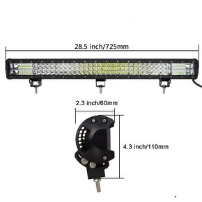 396W LED svetelná trojradová rampa 73cm - 2