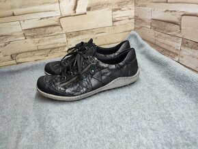 Remonte - Rieker 40 - dámske čierne topánky s membránou - 2