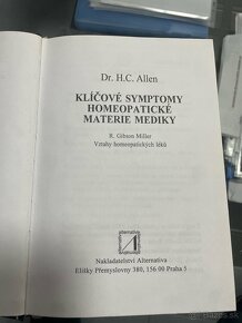 Kličové symptomy homeopatické matérie mediky - 2