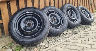 Plechové disky 5x112 195/65 R15 Letné pneumatiky - 2