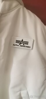 Alpha industries zimna bunda biela XL pánska - 2