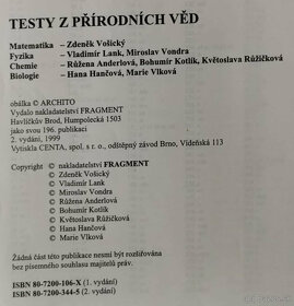 Testy z přírodních věd v kostce pro střední školy - 2