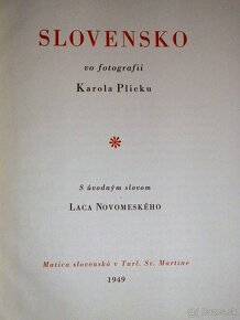 Slovensko vo fotografii Karola Plicku - 1949 - 2