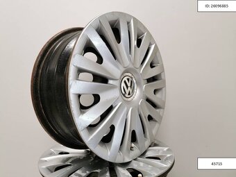 Vw Golf plechové disky 6x15 5x112 ET47 puklice 1228 - 2