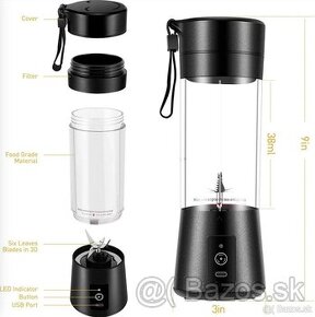 PREDÁM - Prenosný USB Smoothie mixér 380 ml - biely - 2