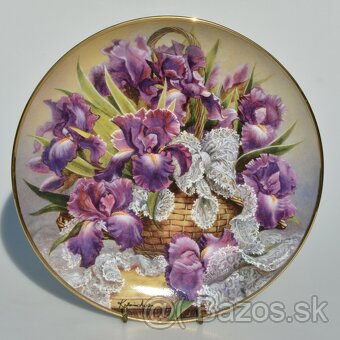 Taniere plné kvetov - zberateľské porcelánové taniere - 2