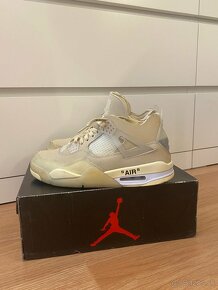 NIKE Jordan Air 4 Off-White veľ. 42 - 2