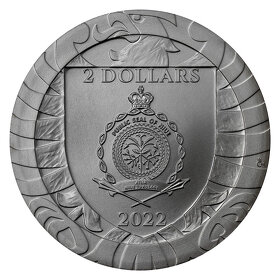 PREDÁM STRIEBORNÚ 1 Oz MINCU ČESKÝ LEV 2022 RUTHENIUM - 2