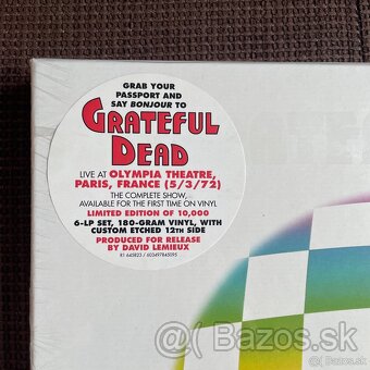 Grateful Dead ‎– Olympia Theatre, Paris, France RSD 2021 - 2