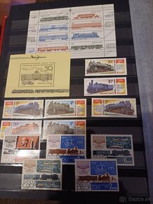 predám poštové známky - vlaky - Osterreich,CCCP,Canada - 2