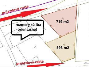 Rekreačný, stavebný pozemok Kokošovce - Sigort, 719 m2 +... - 2