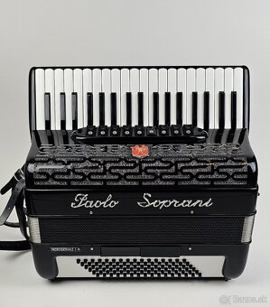 Akordeon harmonika paolo soprani professional 2 ks TOP stav - 2