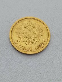 Mince zlatý 5 rebel 1899 - 2