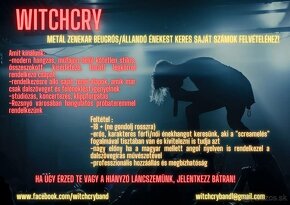 Metalova kapela Witchcry z RV hľadá speváka /speváčku - 2