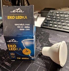 LED ziarovka Eta Spot 7W GU10 WW - 2