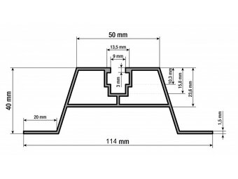 Hliníkový profil na solárne planely (fotovoltaika) - 2