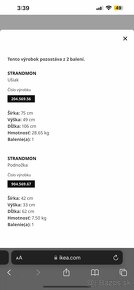 IKEA Kreslo STRANDMON komplet set neodbalené - 2