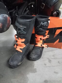 KTM COROZAL WP BOOTS BLACK ORANGE FL - 2