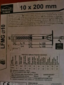 Fasadne kotvy 10x200mm - 2