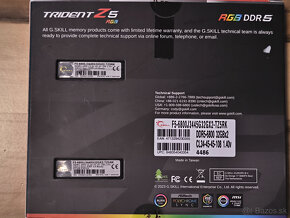 G.SKILL 64 GB KIT DDR5 6 800 MHz CL34 Trident Z5 RGB Black - 2