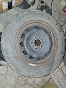 Plechové disky 5x108 R15 Letné pneu Hankook 195/65 r15 - 2