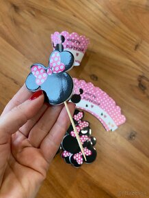 Ozdoby na cupcake Minnie Mouse - 2