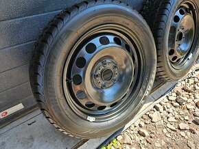 Zimná Sada Plechy 5x112 + Bridgestone 205/55 R16 - 2