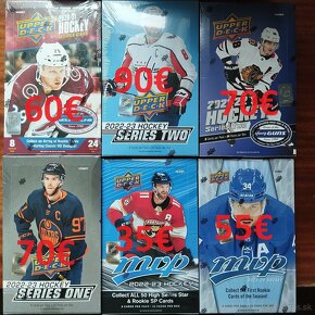 Hokejové karty NHL - boxy a balíčky - 2