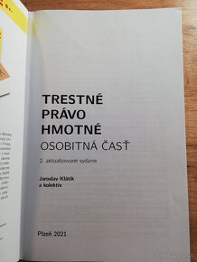 Klátik - Trestné právo hmotné. Osobitná časť - 2