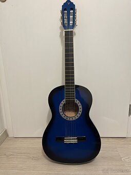 Gitara valencia 3/4 modrá + vak+ ladička - 2