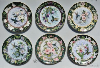 Royal Doulton - porcelánové taniere - Kolibríky - 2