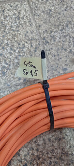 Kabel 5x1,5 bezhalogenový 45metrov - 2