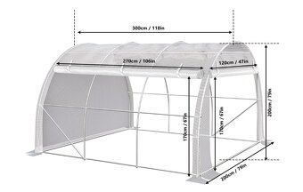 Fóliovník VOUNOT 3 x 2 x 2m / 6m² - 2