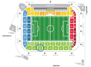 Vstupenka Slovan Bratislava vs AC Miláno - 2