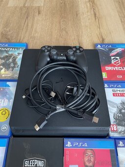 PS 4 Slim 1TB, 8 hier, 1x Dualshock - 2